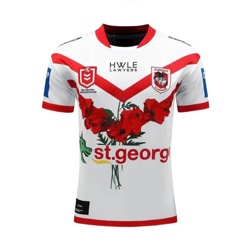 NRL Australia St. George West Halu T -shirt Dolphin Campaign Corporation indigenous rugby sportswear