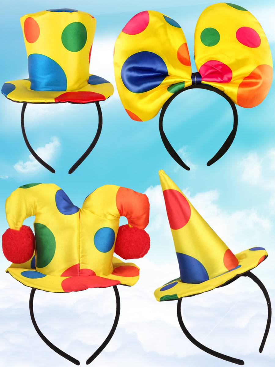 Clown props performed party props, coop for seal, cotton plastic red nose, clown oil color mask color explosion