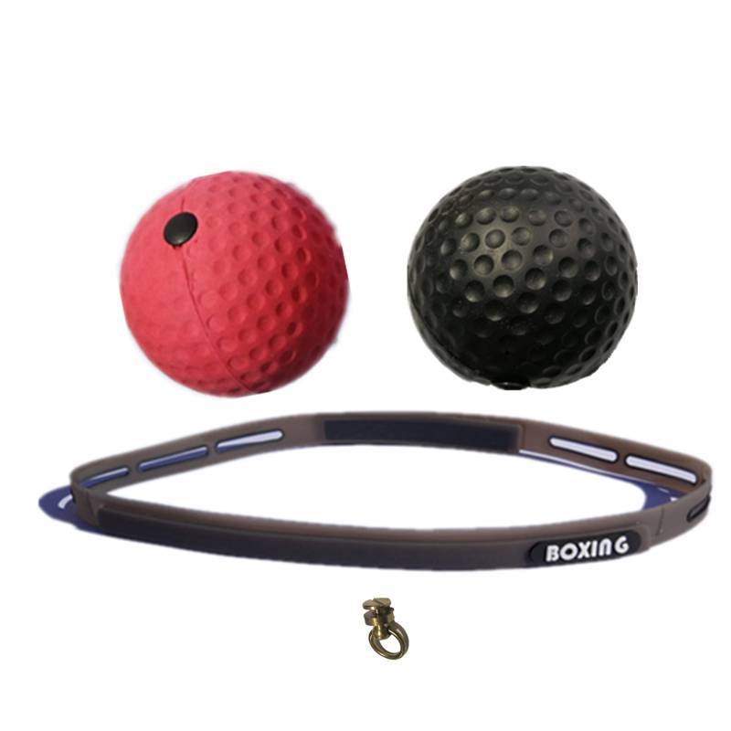Adjustable head wearing silicon head belt with rope tennis boxing training ball boxing magic ball reaction ball speed ball