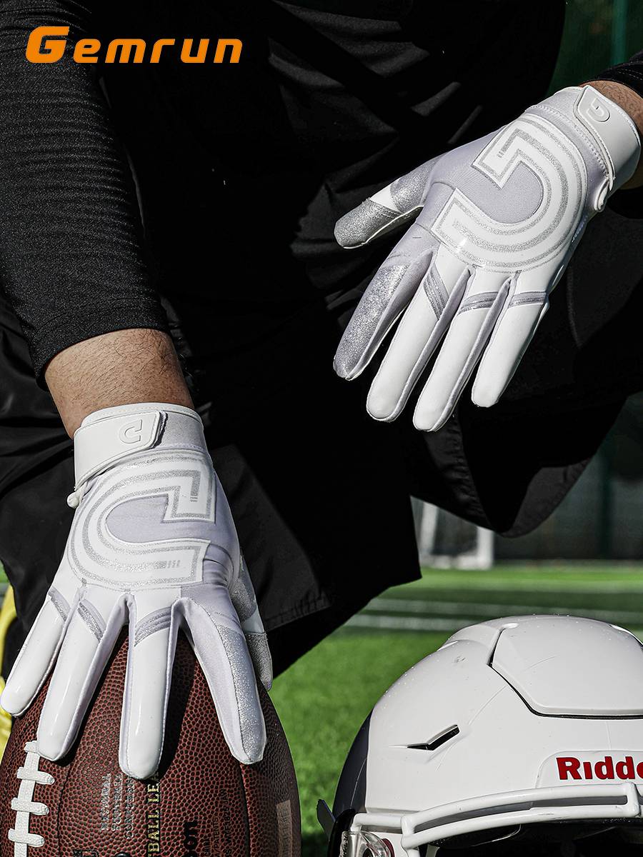 American rugby glove Gemrun adult external gloves slide silicone anti -skid training waist flag quartz