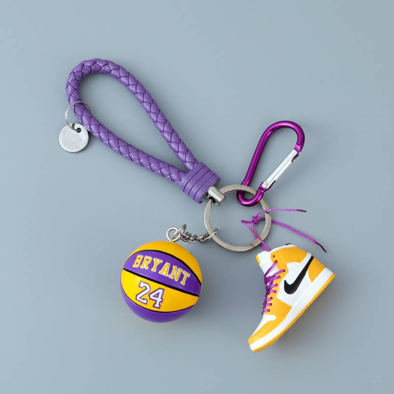 Basketball Creative Sneakers Keychain Multifunctional DIY bag hanging decoration new key ring NBA souvenir simulation