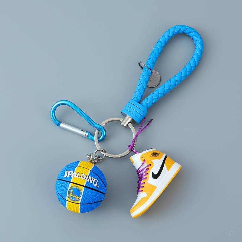 Warriors basketball+yellow shoes+lake blue rope+lake blue buckle