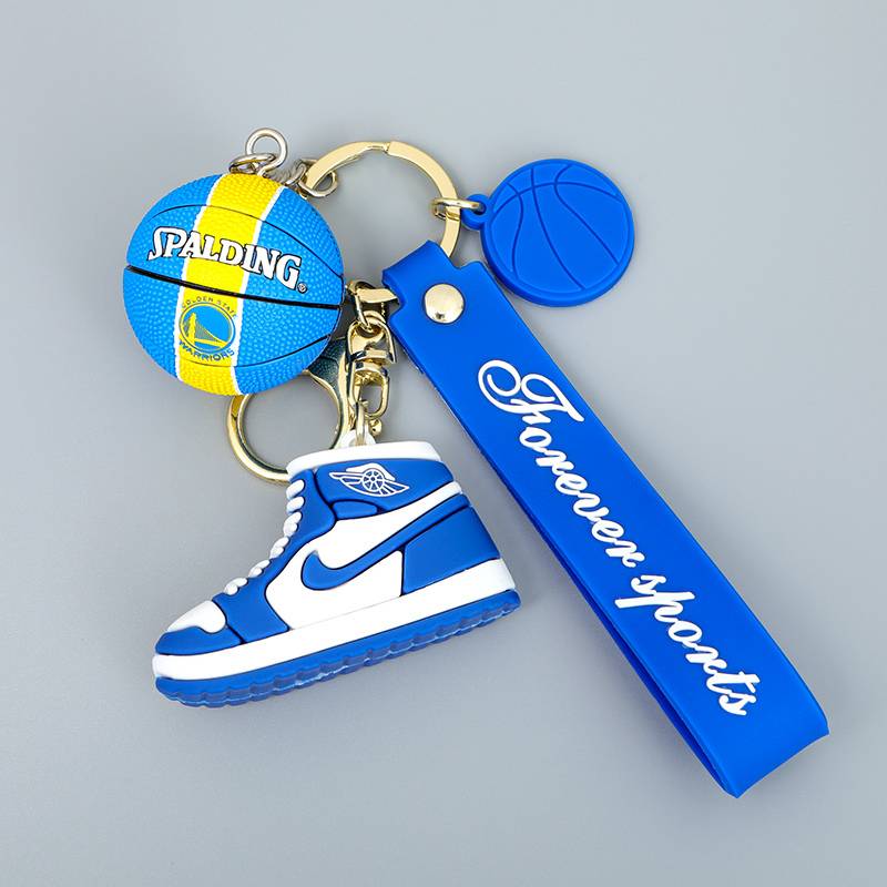 A blue and white three -piece set+warrior basketball