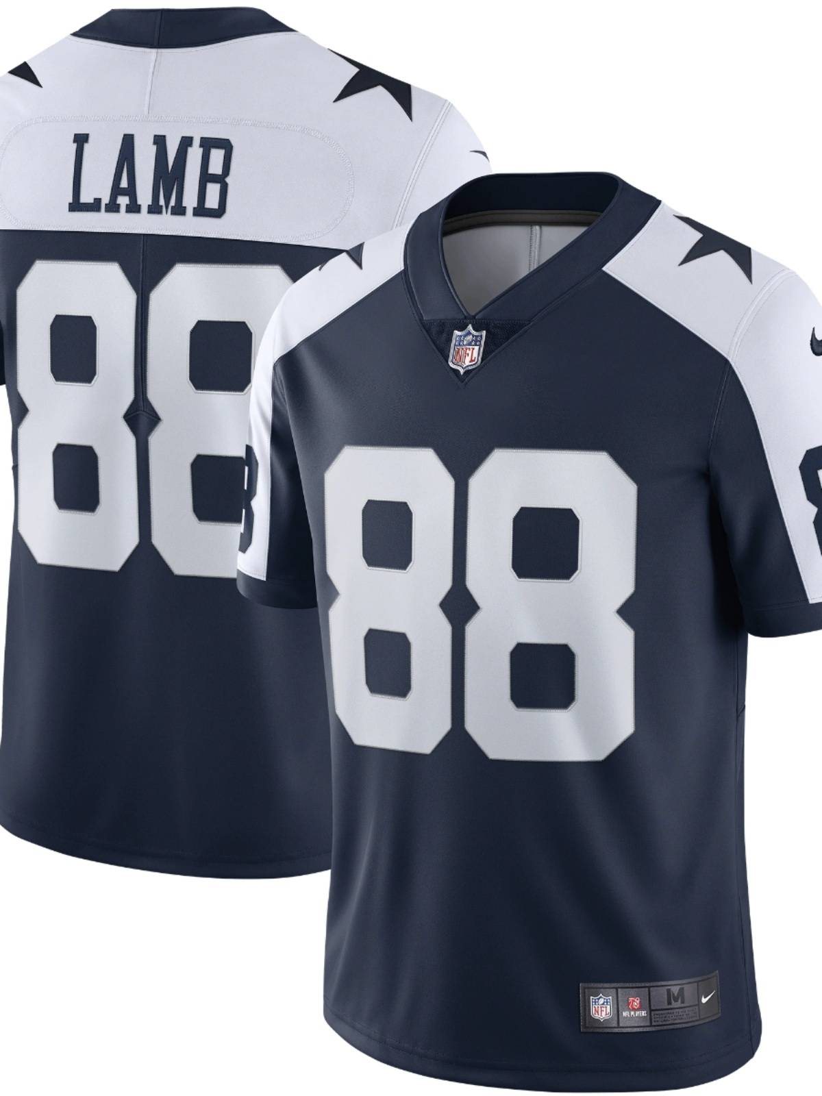 NFL rugby uniform Dallas Cowboys 88 LAMB embroidered ball clothing short -sleeved T -shirt