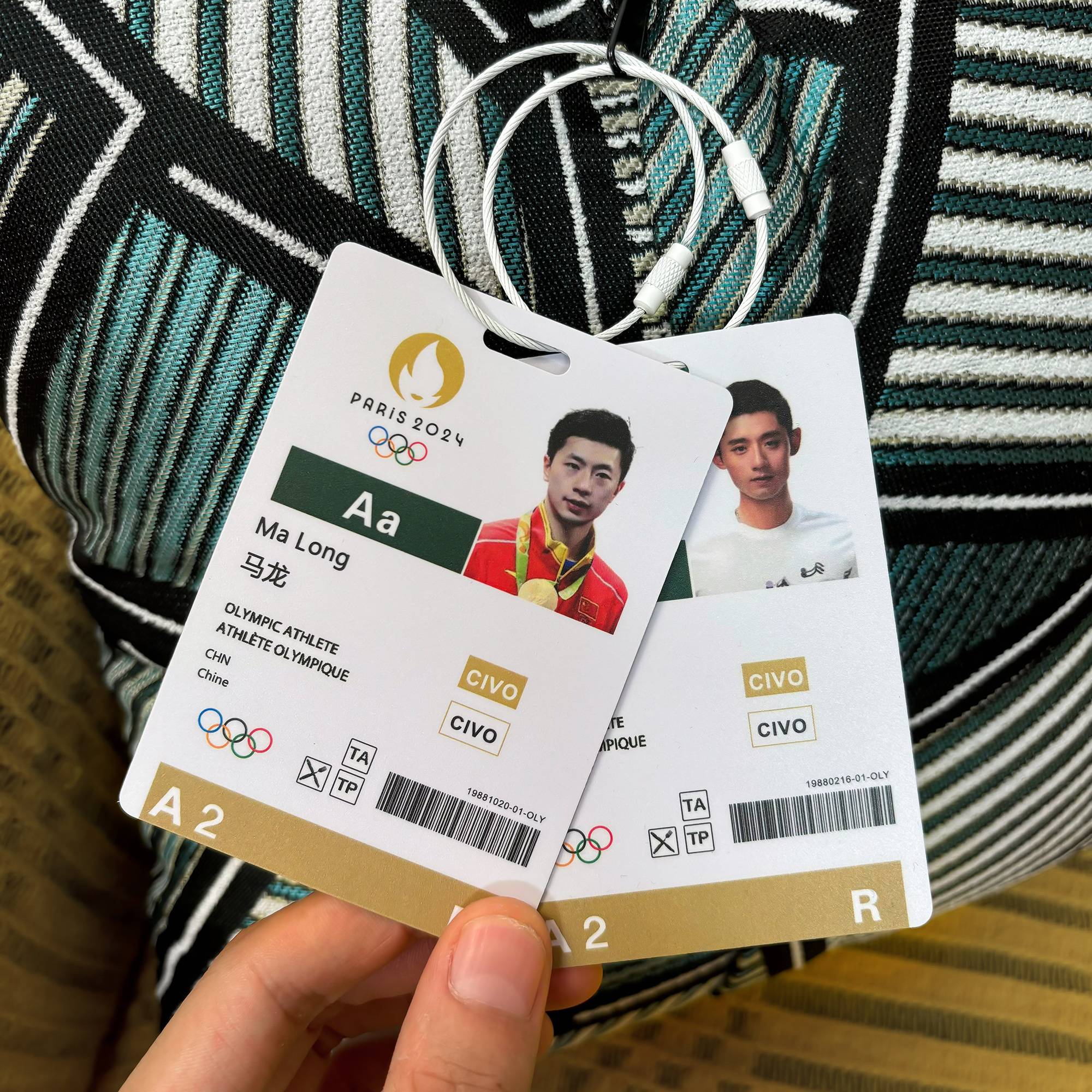 Guo Table Tennis Backpack Towing Star Participation Camaron Zhang Jisha Head Player Card Gao Yan value