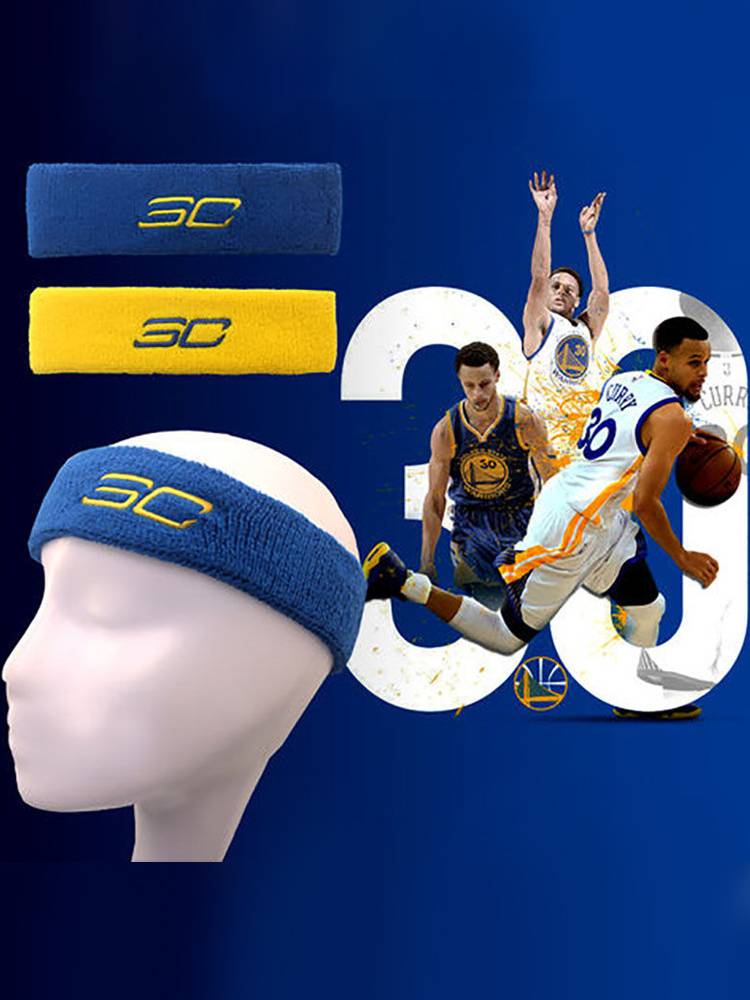 Star Basketball Football Head Biery Curry James Children's Sports Anti -sweat, sweat, sweat, headscarf, running fitness wristband