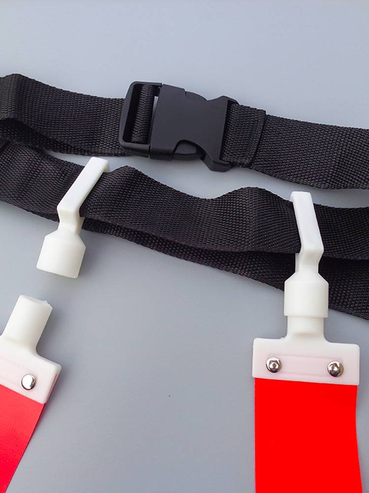 Waist flag air buckle adult professional training competition American football rugby reaches the belt 2 pieces of children's tear flag