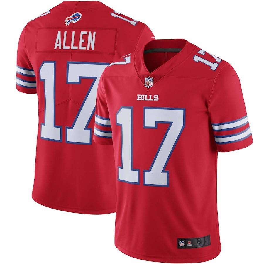 NFL Buffalo Buffalo Bills Rugby Uniform No. 17 Josh Allen jersey sportswear men