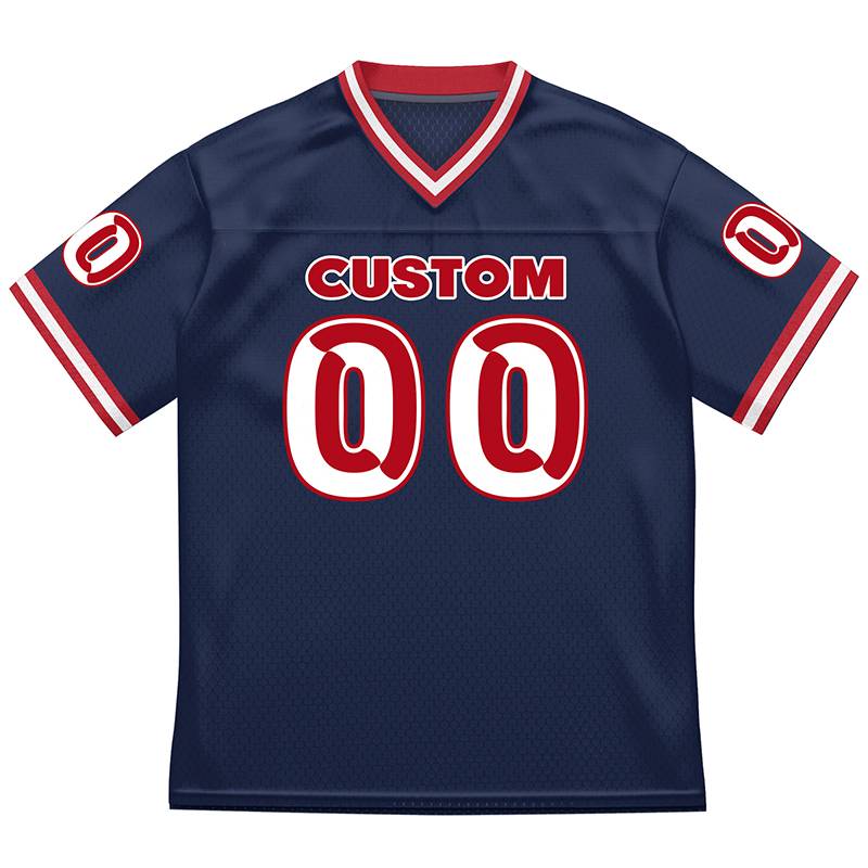 American professional rugby uniform custom summer breathable retro sports short -sleeved game embroidery training service customization