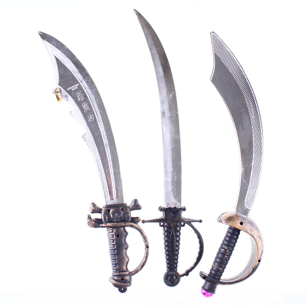 1 Lin Fang Cosplay Halloween Pirate Hat Accessories of the Caribbean Pirate Knife Pirate Banner Trumpeit Corner Eye
