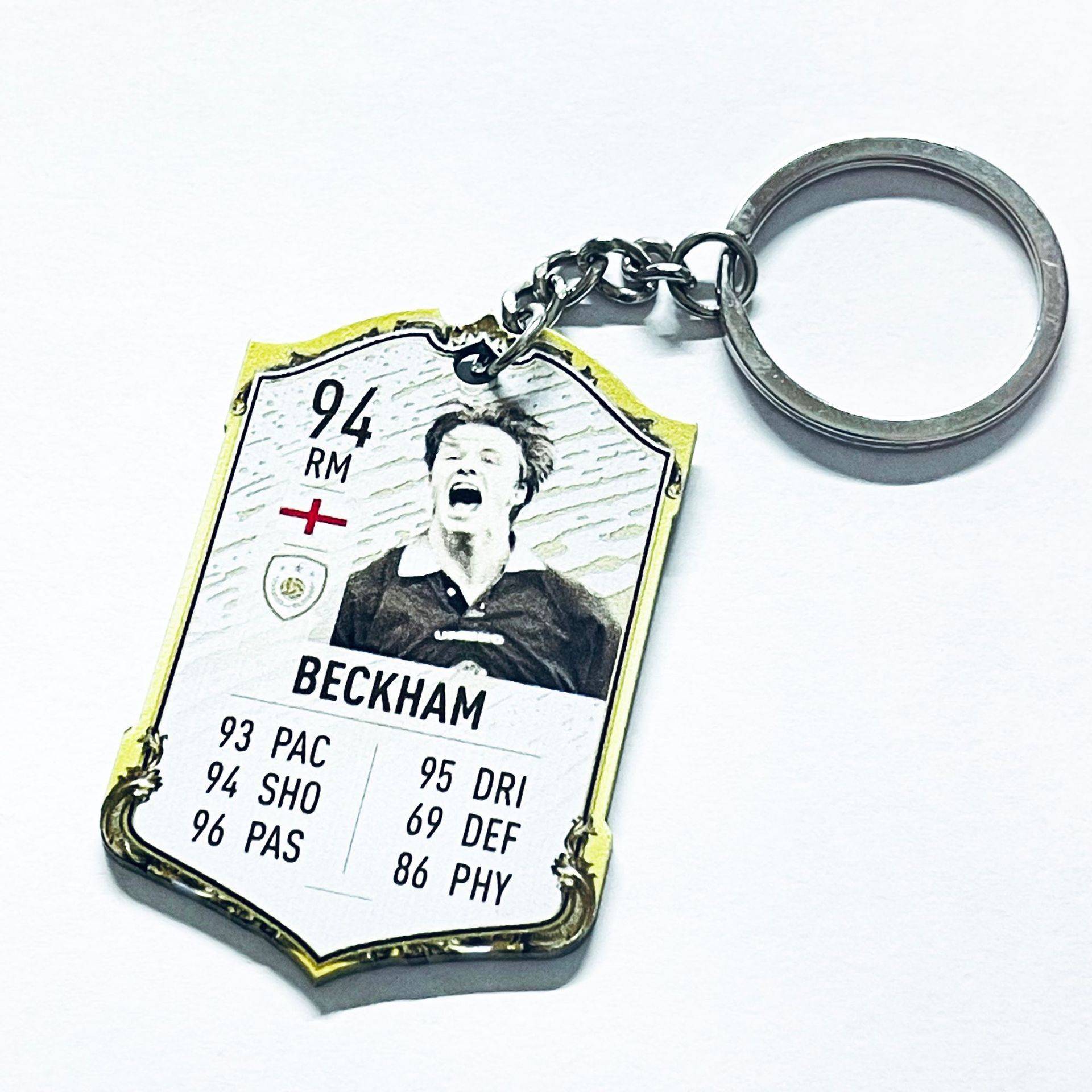 Football acrylic keychain (Beckham 94)
