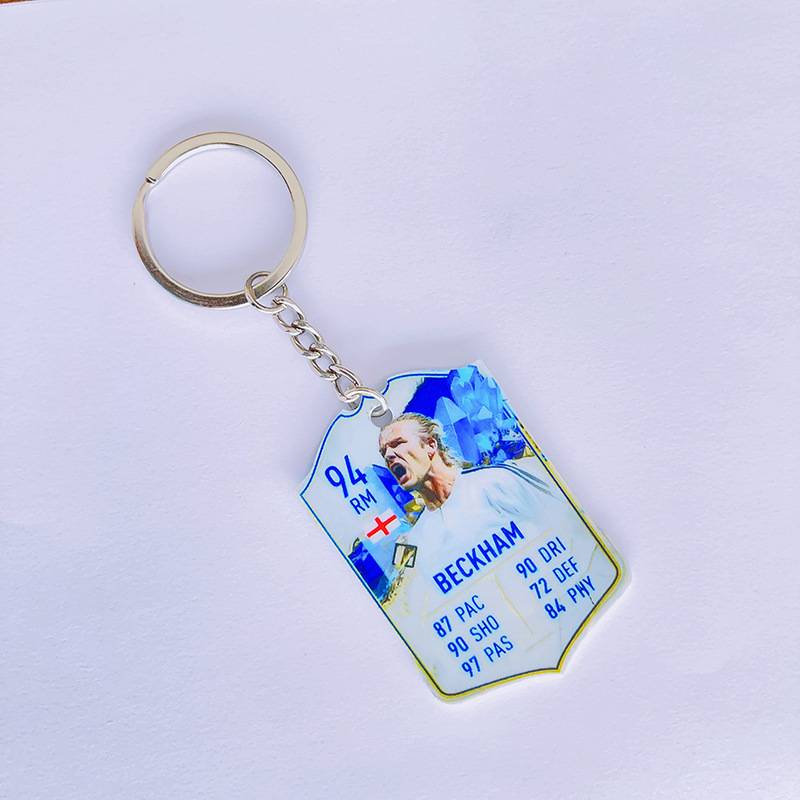 Football acrylic keychain (Beckham roar 94)