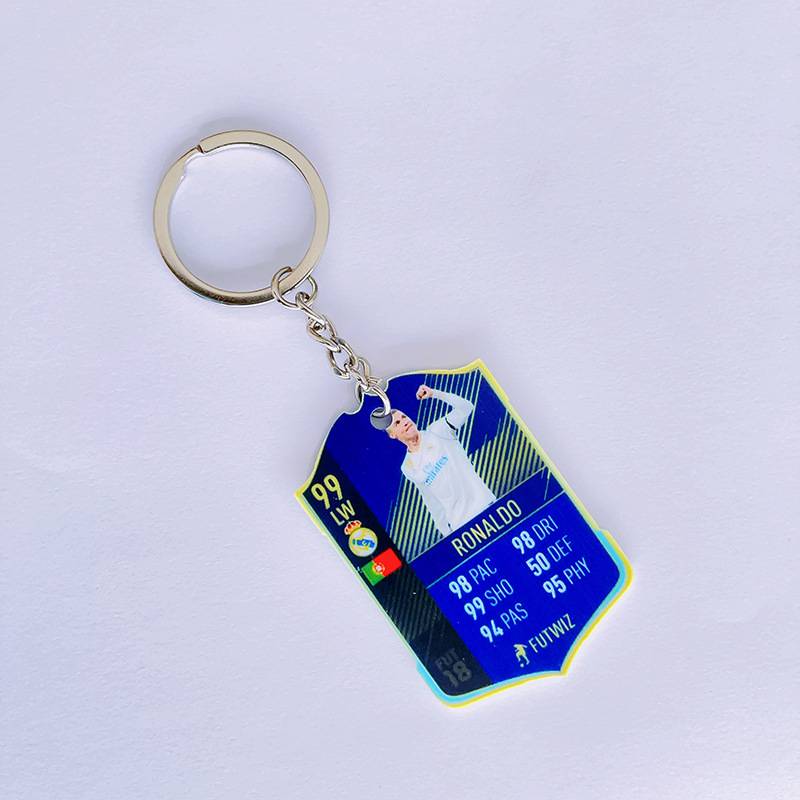 Football acrylic keychain (Cristiano Ronaldo Real Madrid 99)