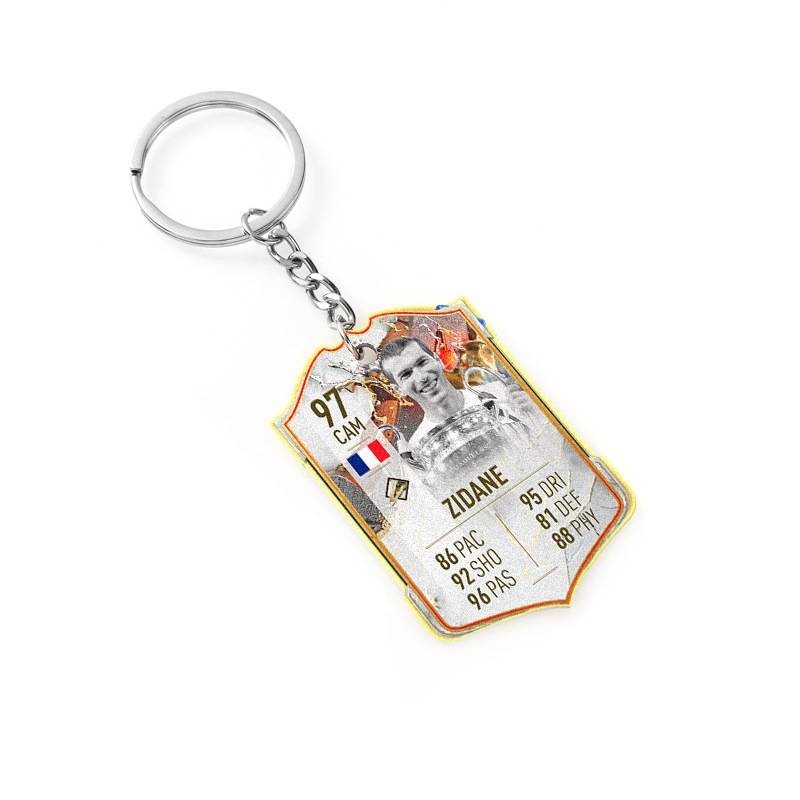 Football acrylic keychain (Zidane 97)