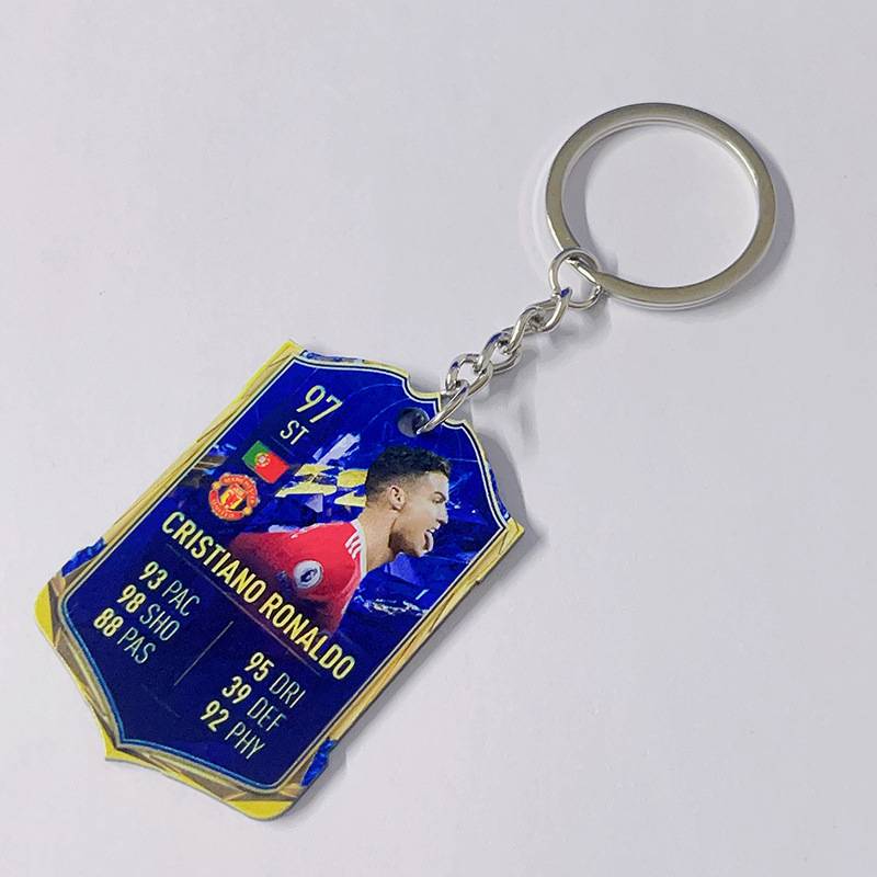 Football acrylic keychain (Cristiano Ronaldo Red Devil 97)
