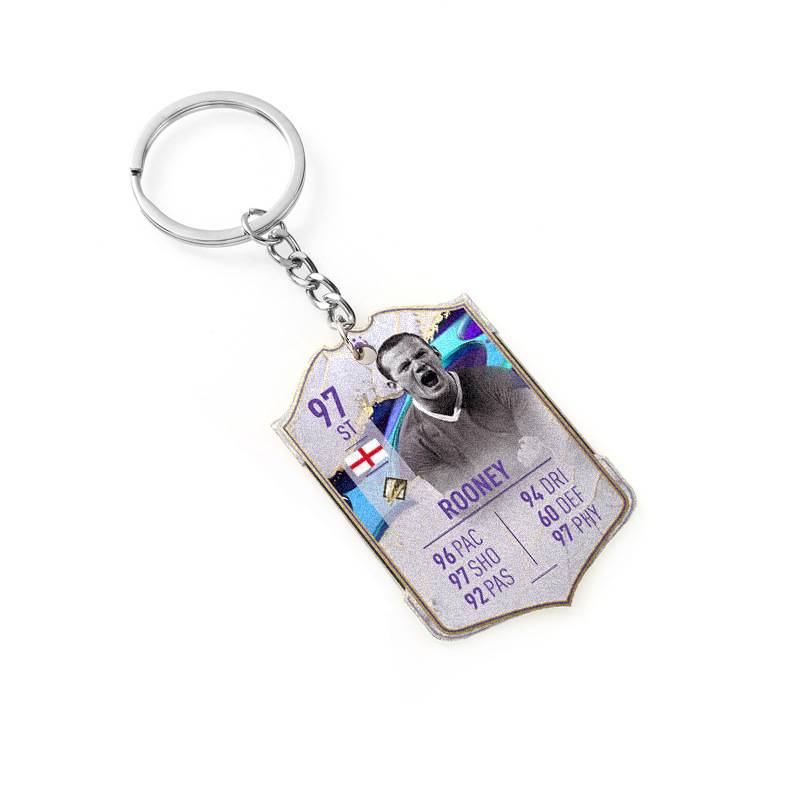 Football acrylic keychain (Rooney 97)