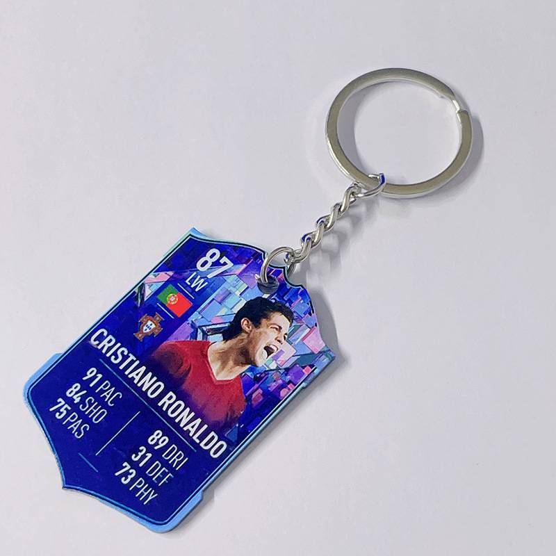 Football Acrylic keychain (Cristiano Ronaldo Portugal 87)