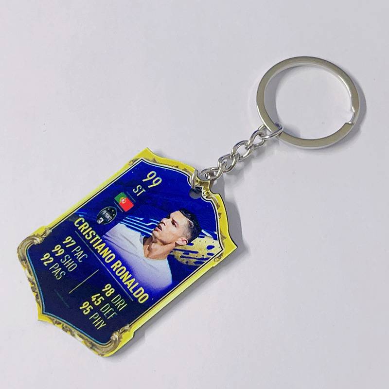 Football acrylic keychain (Ronaldo Juventus 99)
