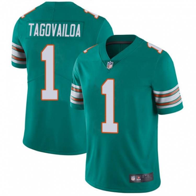 New Tagovailoa #1 Men's Hill #10 Short -sleeved second -generation legendary rugby jersey