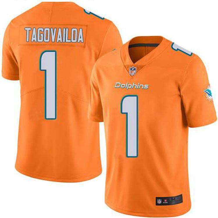 New Tagovailoa #1 Men's Hill #10 Short -sleeved second -generation legendary rugby jersey
