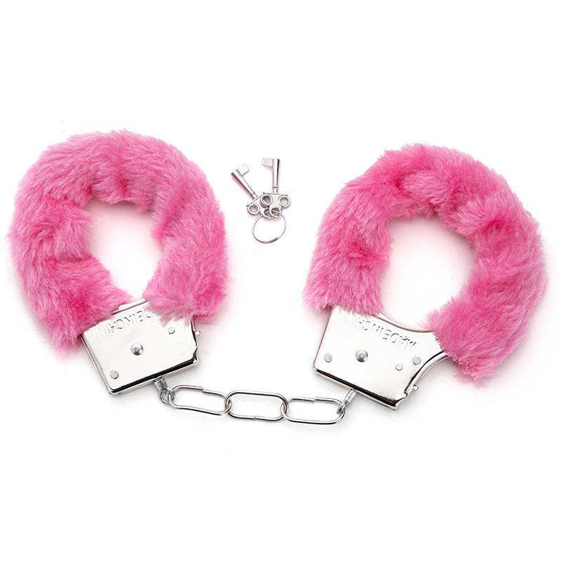 Metal metal handcuffs pink [A pair of 2 keys]
