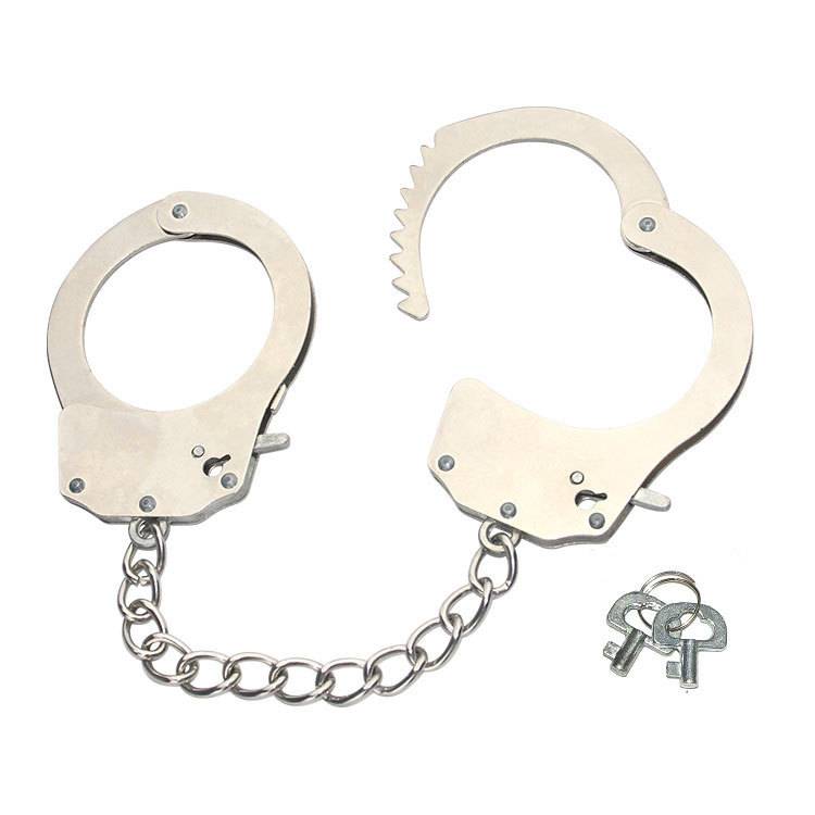 Thick stainless steel handcuffs