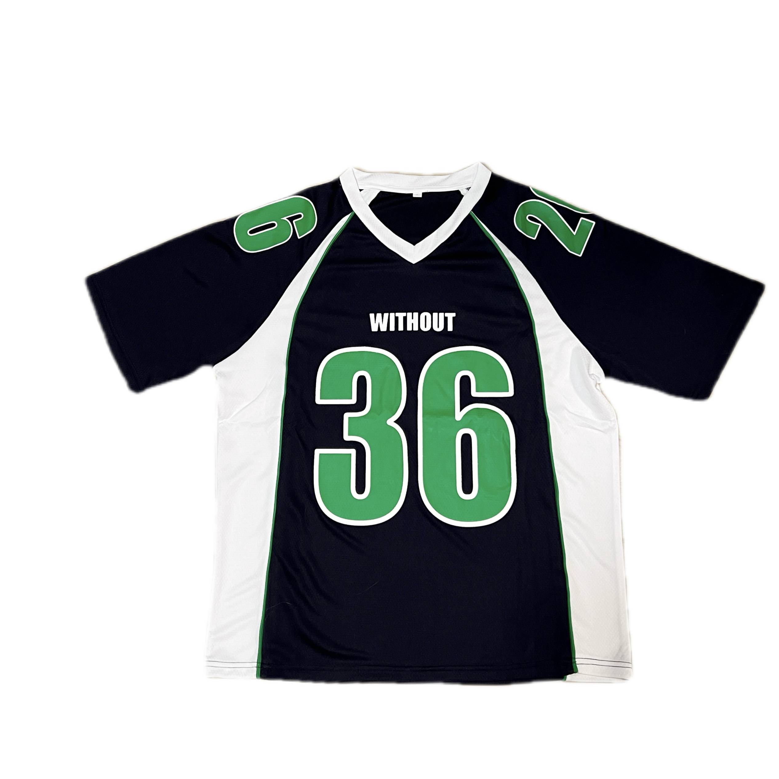 Without hip -hop big size loose hip -hop rugby uniform men and women