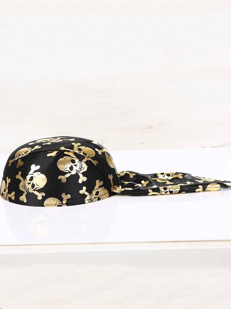 cos pirate props accessories Captain hat, wiggle headscarf flag telescopic mirror ingot treasure map gold coin pirate gun