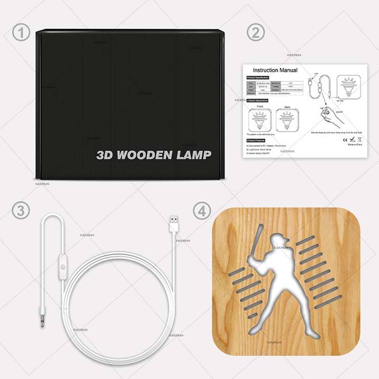 Baseball Gift Basketball Football Football Creative Light Creative Lantern Bedto Lantern Birthday Gift Models