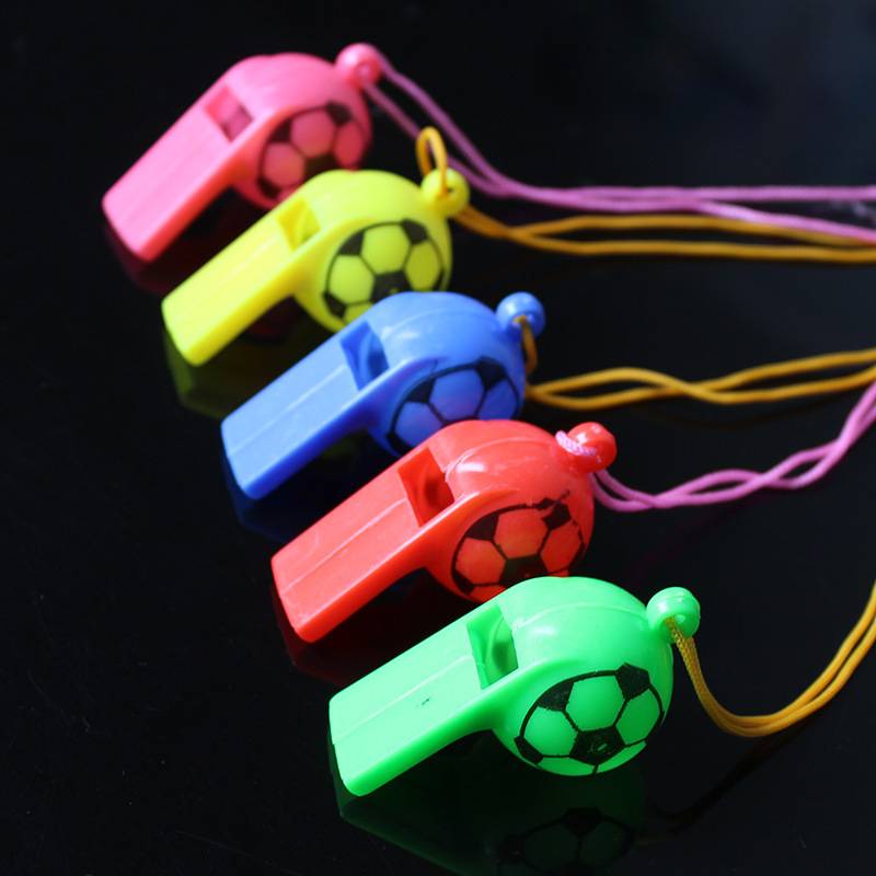 World Cup football whistle plastic cartoon whistle, referee whistle, children's gift props, booth stall toys