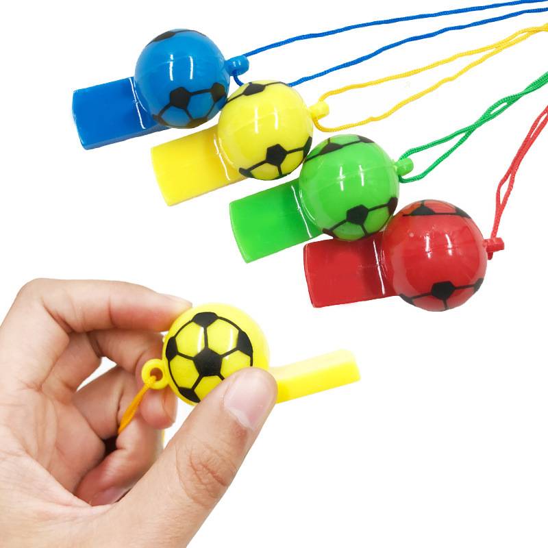 World Cup football whistle plastic cartoon whistle, referee whistle, children's gift props, booth stall toys