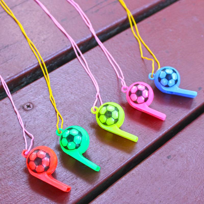 World Cup football whistle plastic cartoon whistle, referee whistle, children's gift props, booth stall toys