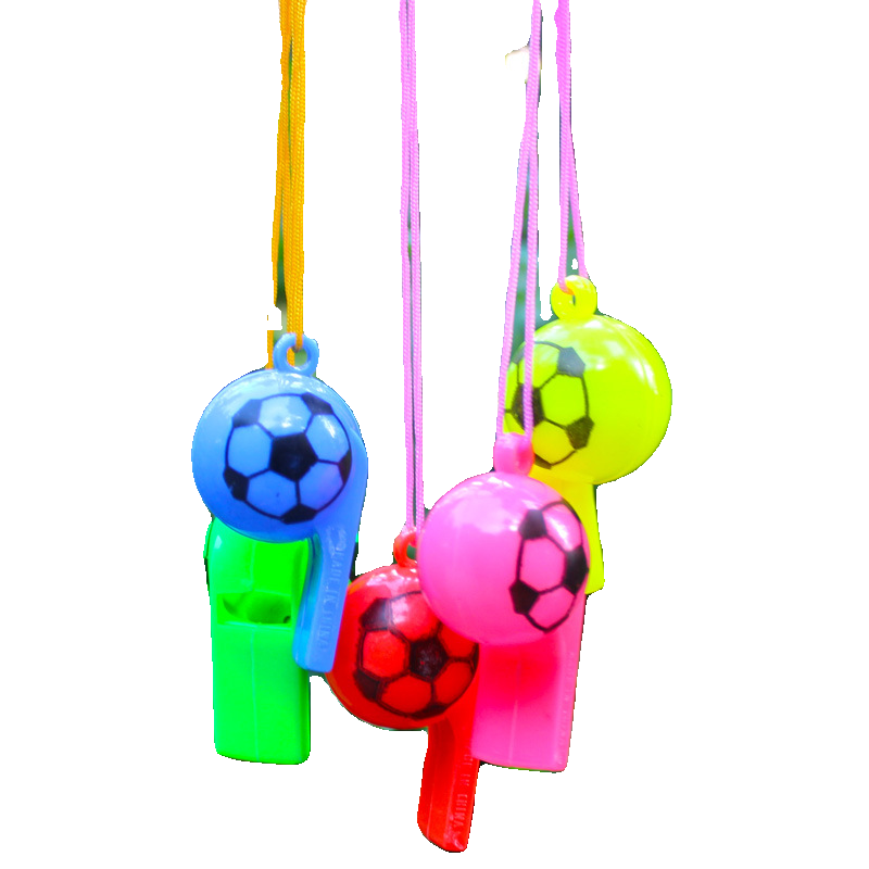 World Cup football whistle plastic cartoon whistle, referee whistle, children's gift props, booth stall toys