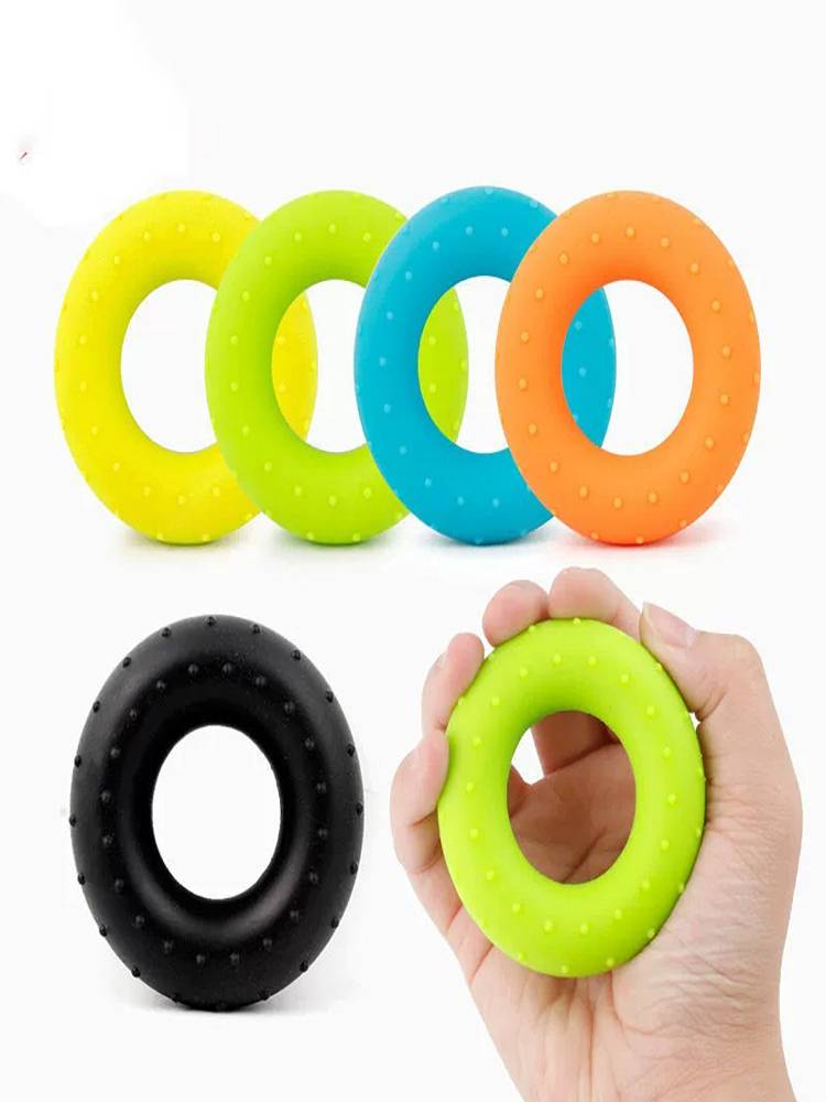 Silicone grip power circle men's and women's arm muscle training hand strength equipment, finger force, children, children, students exercise hand -recovery