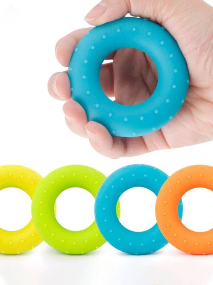 Silicone grip power circle men's and women's arm muscle training hand strength equipment, finger force, children, children, students exercise hand -recovery