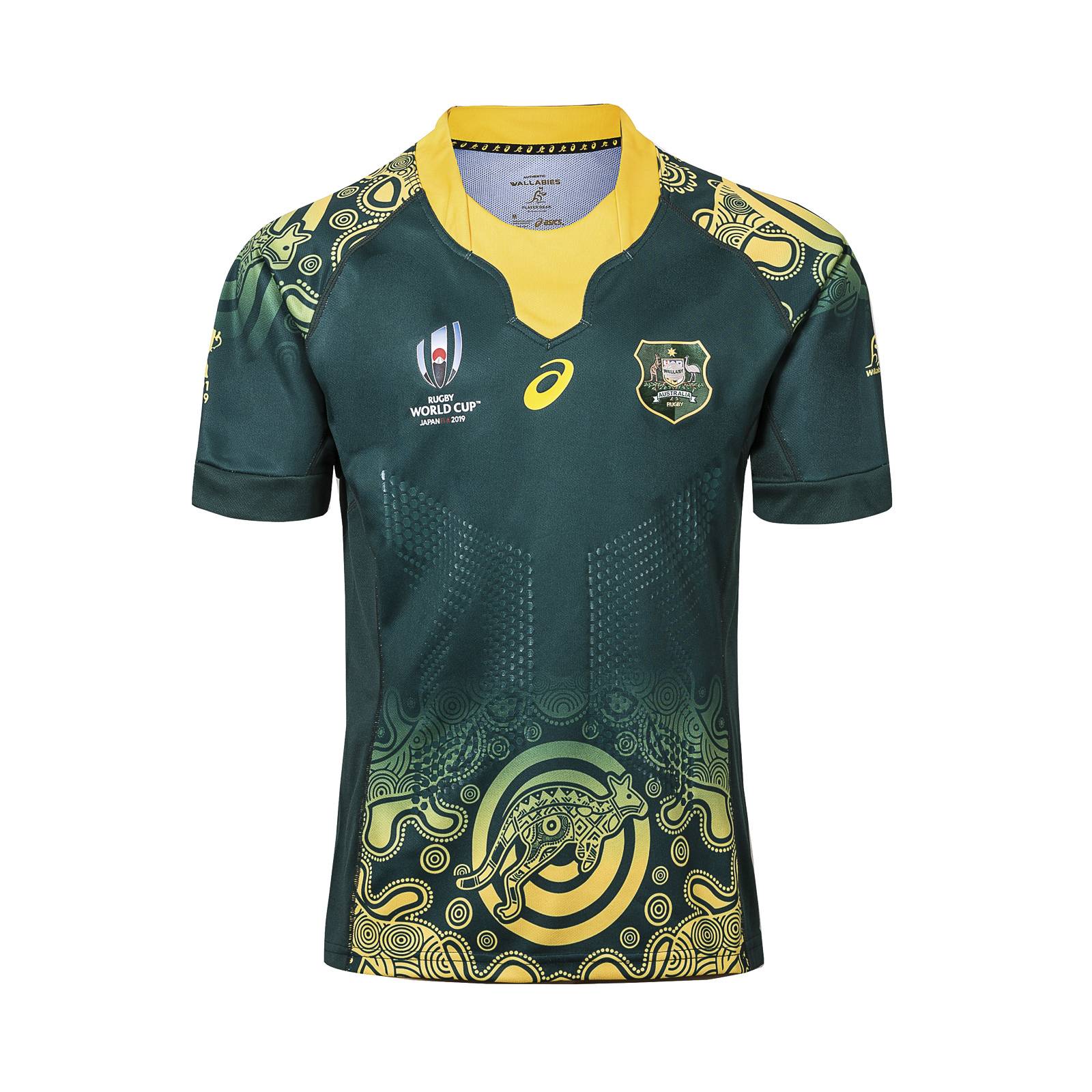 2019 Rugby World Cup Australia's main away olive clothing T -shirt POLO jersey Rugby Jerseys