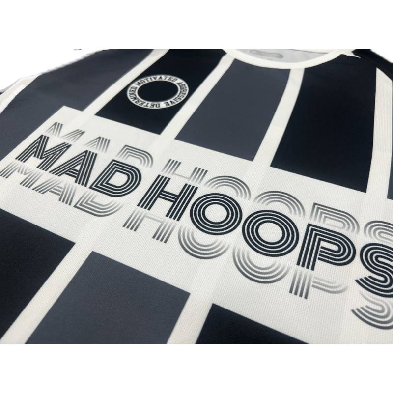 Madhoops spring shooting long -sleeved T -shirt football flying tray rugby training speed dry round collar trend