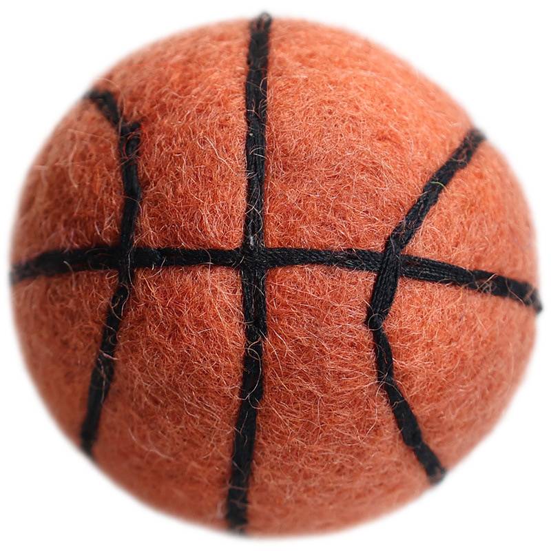 Nepalese handmade wool felt poke the finished basketball football football football keychain shop ornament gift