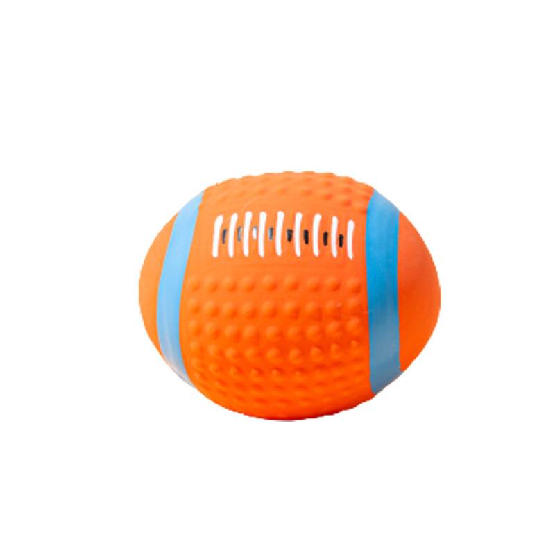 Dog toys vocalization, biting and dissolved stuffy artifacts, rugby grinding teeth, small medium -sized dog training ball pet supplies