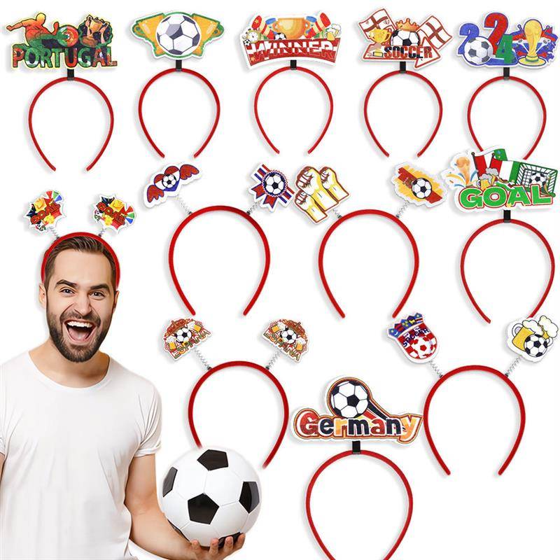 2024 European Cup Football Glasses Come on Football Headpowers Atmosphere Small Graduated Glasses Handing Towers