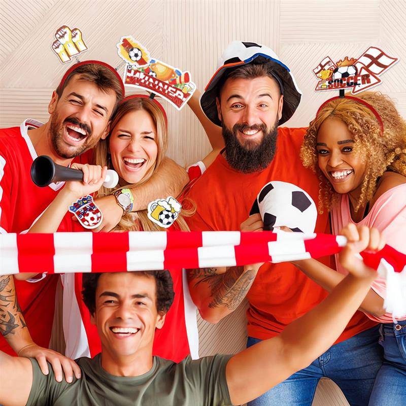 2024 European Cup Football Glasses Come on Football Headpowers Atmosphere Small Graduated Glasses Handing Towers