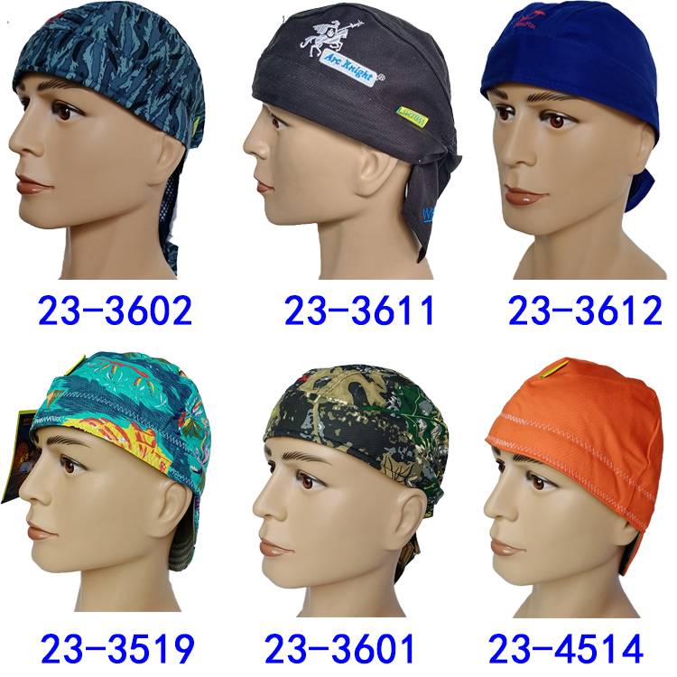 Witterfire fox welding worker labor insurance anti -hot hat summer short breathable sweat -absorbing pirate hat coconut welding worker head sleeve