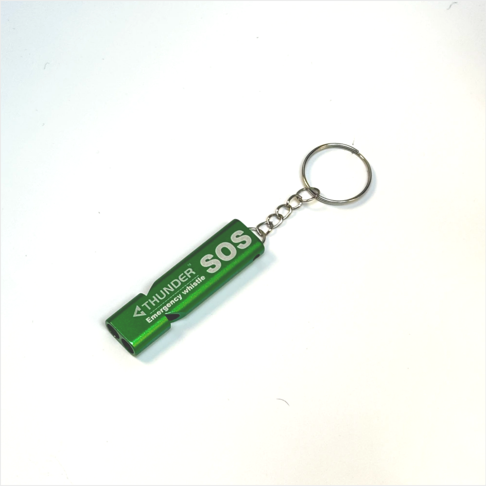 Aluminum alloy green single whistle