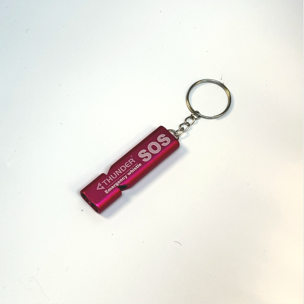 Aluminum alloy rose red single whistle