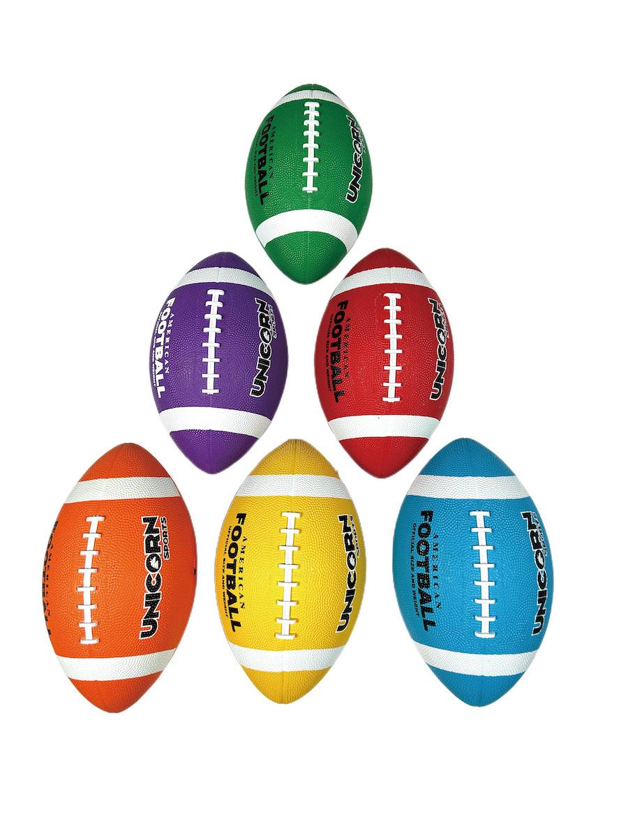 American Rugby Rainbow 6 -color rubber rugby 3/6/9 Children and adult adult indoor and outdoor universal