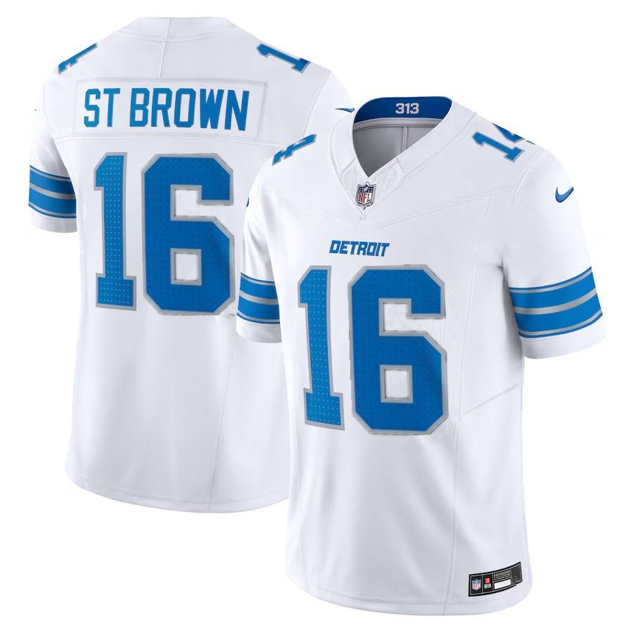 2024 new version of NFL Detroy Lion Lions Male and Children 16# Jared Goff Rugby Uniform