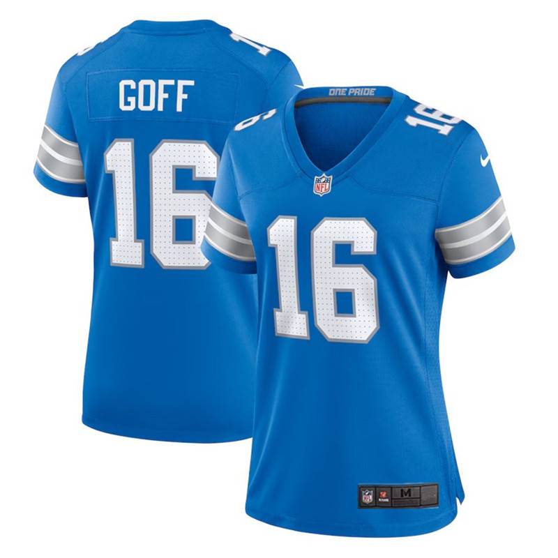 2024 new version of NFL Detroy Lion Lions Male and Children 16# Jared Goff Rugby Uniform