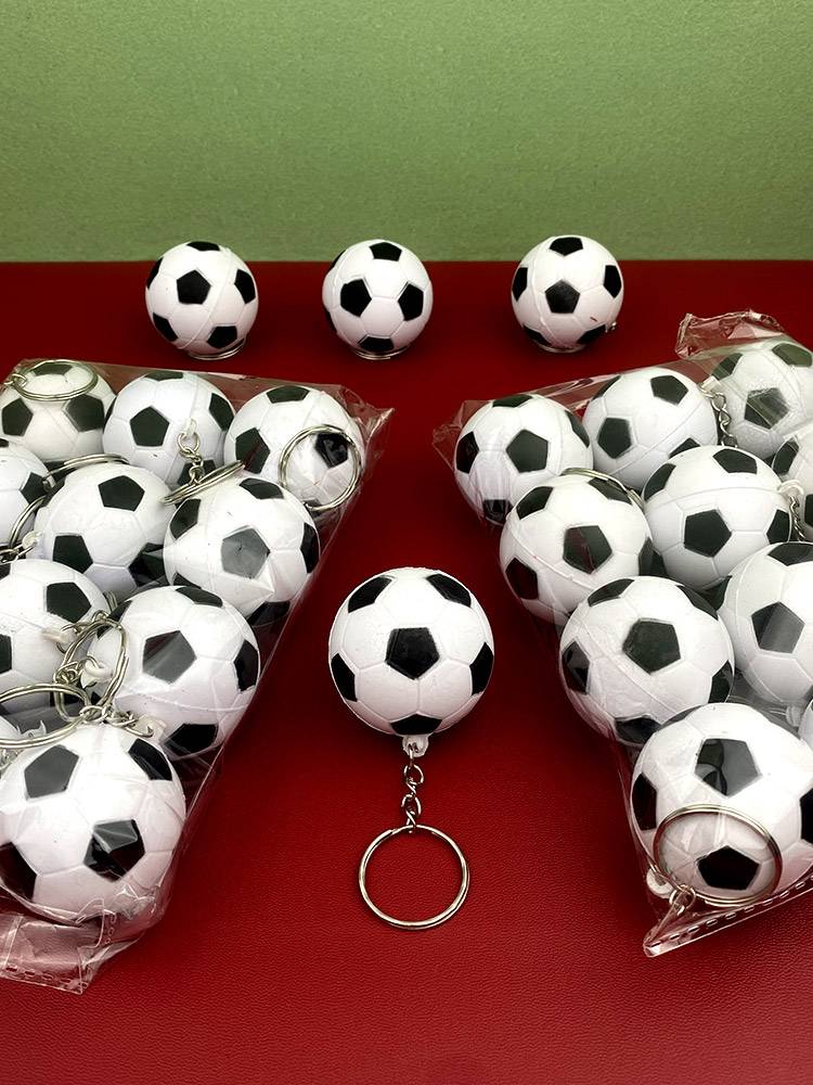 PU soft decompression basketball keychain sports ball jewelry football key chain bookbags pendant children's small gift