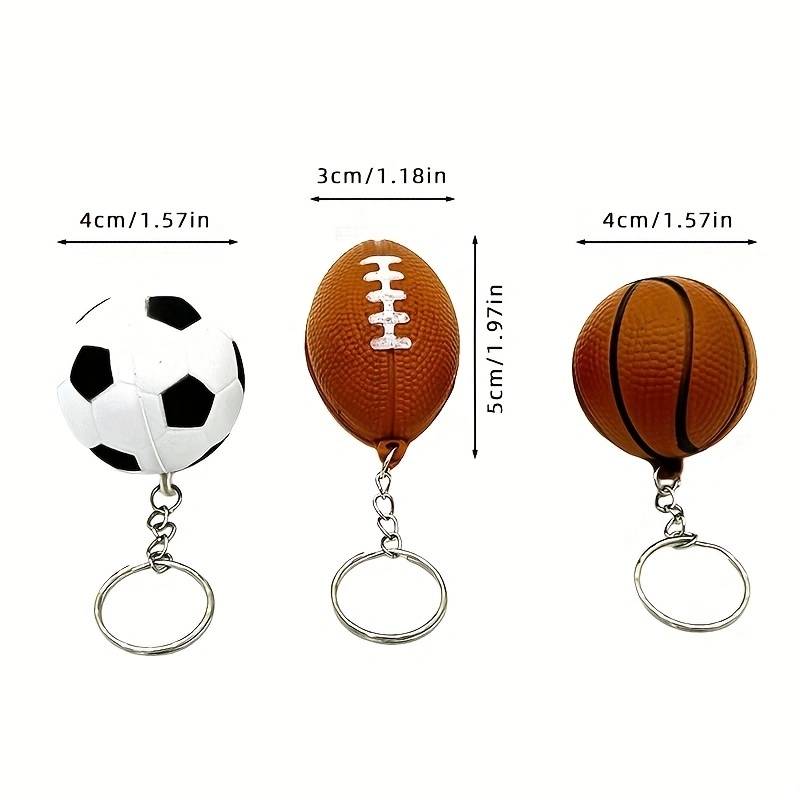 Soft small basketball key chain (brown)