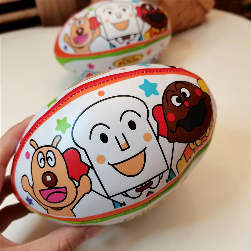 Japanese bread superhuman babies and children's soft hands grab the leather football leather ball safety material training grasping and soothing toys